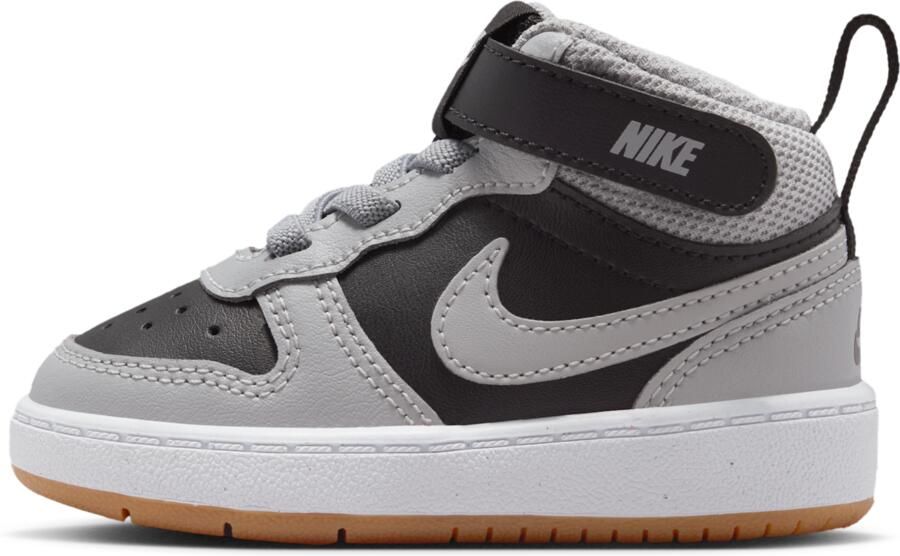 Nike Court Borough Mid 2 schoenen voor baby's peuters Zwart