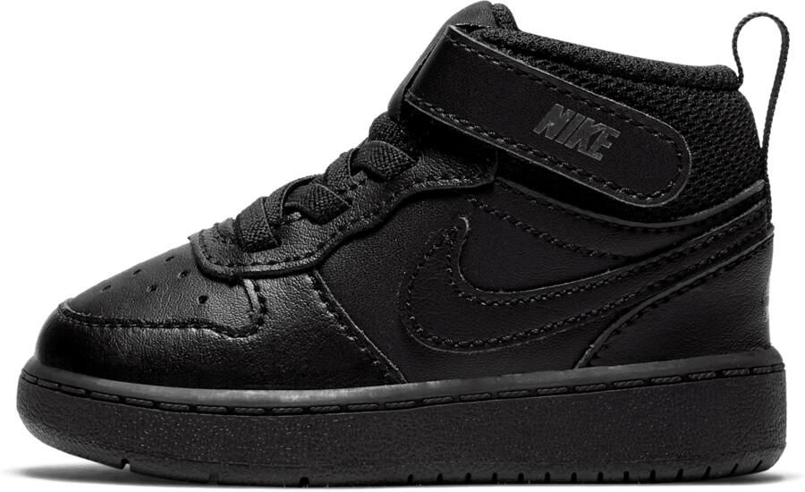 Nike Court Borough Mid 2 schoenen voor baby's peuters Zwart