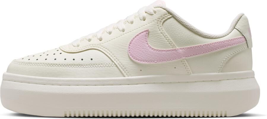 Nike Court Vision Alta Sneakers Dames Wit Mesh Synthetisch