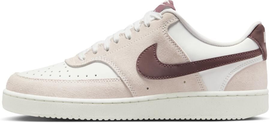 Nike Court Vision Low Sneakers Dames Wit Mesh Synthetisch