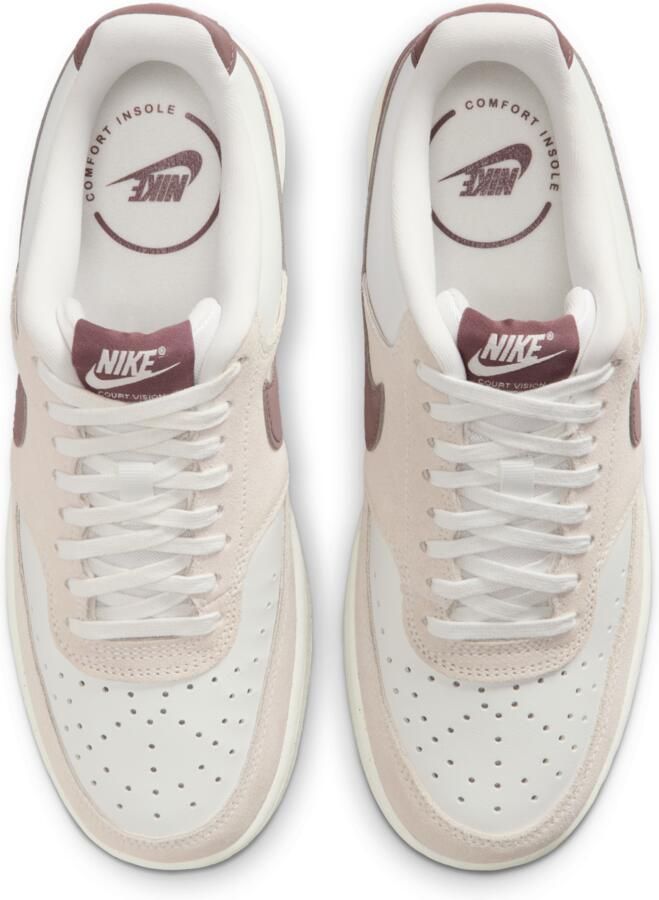 Nike Court Vision Low Sneakers Dames Wit Mesh Synthetisch - Foto 2