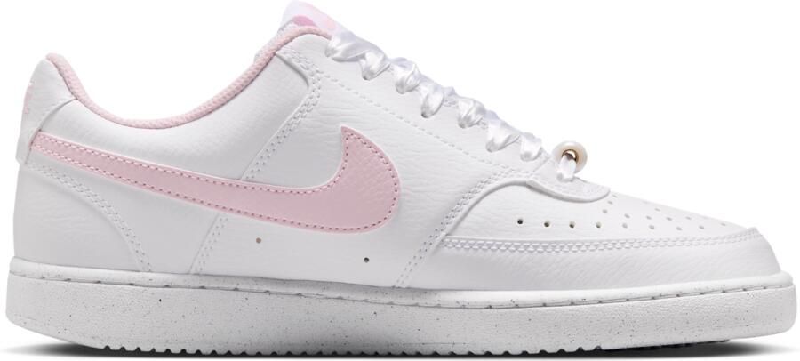 Nike Court Vision Low Sneakers Dames Wit Mesh Synthetisch - Foto 3