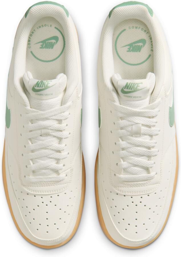 Nike Court Vision Low Sneakers Gebroken Wit Groengrijs - Foto 2