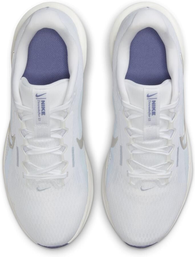 Nike Downshifter 13 hardloopschoenen voor dames (straat) Wit - Foto 2