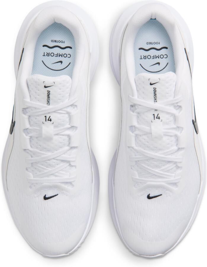 Nike Downshifter 14 hardloopschoenen voor dames (straat) Wit - Foto 2
