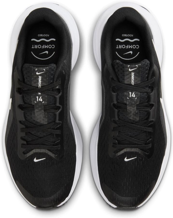 Nike Downshifter 14 hardloopschoenen voor dames (straat) Zwart - Foto 2