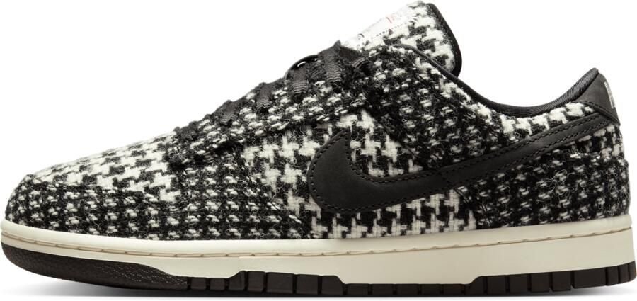 Nike Lage Sneakers Dunk Low Harris Tweed White Black Multi