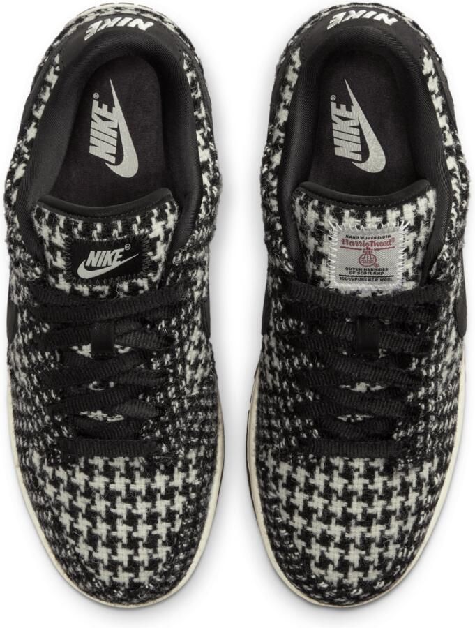 Nike Lage Sneakers Dunk Low Harris Tweed White Black Multi - Foto 2