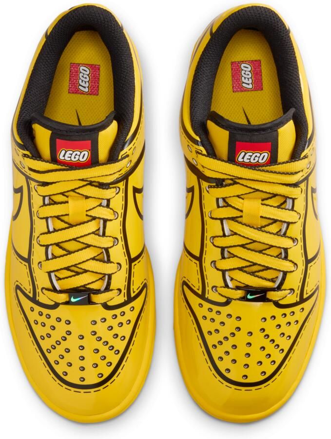 Nike Dunk Low x LEGO Collection kinderschoenen Geel