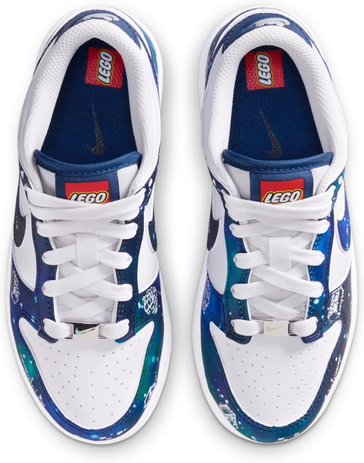 Nike Dunk Low x LEGO Collection kleuterschoenen Wit - Foto 2