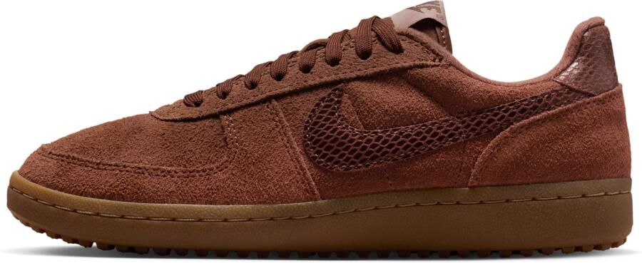 Nike Field General Sneakers Dames Bruin Mesh Synthetisch