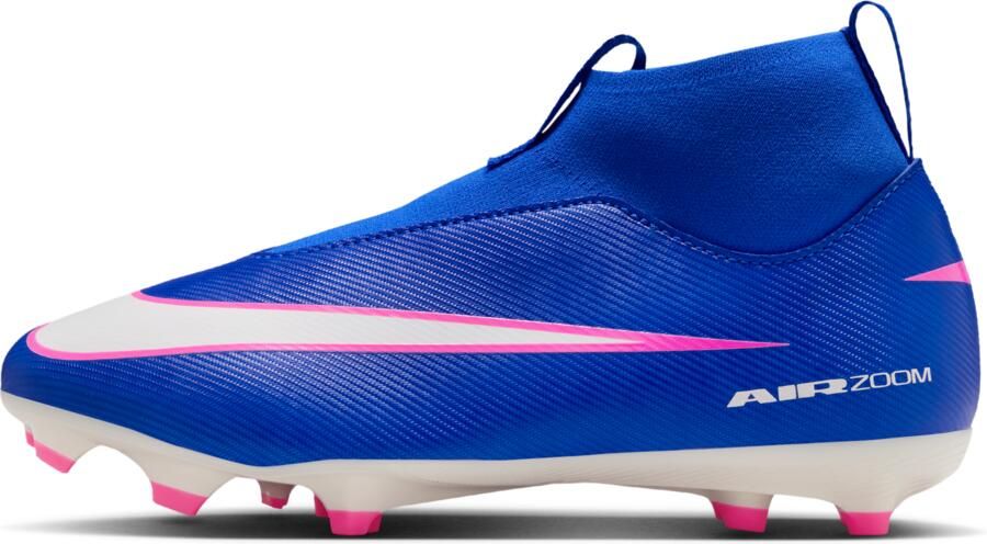Nike Jr. Mercurial Superfly 10 Academy high-top voetbalschoenen voor kleuters kids (meerdere ondergronden) Blauw