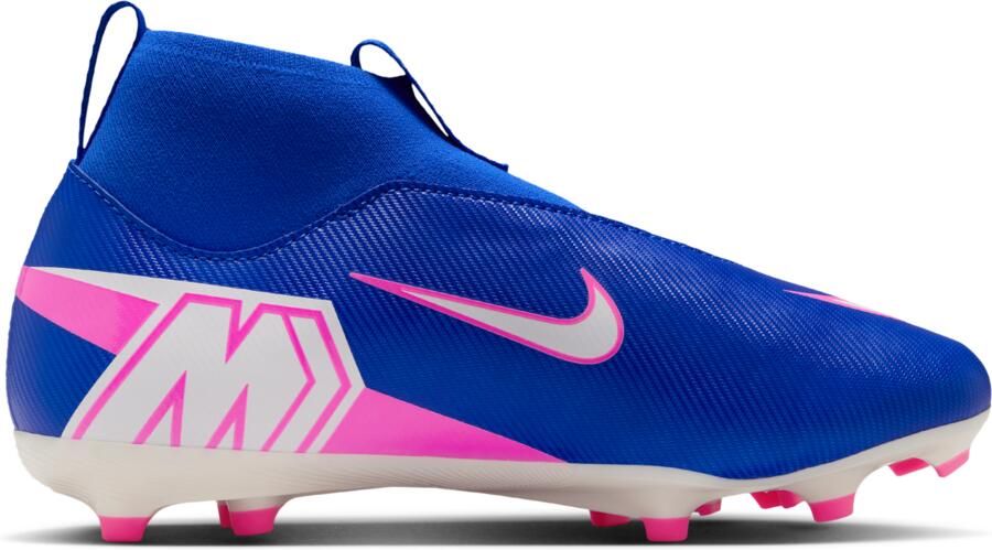 Nike Jr. Mercurial Superfly 10 Academy high-top voetbalschoenen voor kleuters kids (meerdere ondergronden) Blauw - Foto 3