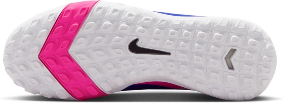 Nike Jr. Mercurial Superfly 10 Academy high top voetbalschoenen voor kleuters kids (turf) Blauw - Foto 4