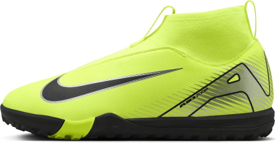 Nike Jr. Mercurial Superfly 10 Academy high top voetbalschoenen voor kleuters kids (turf) Geel