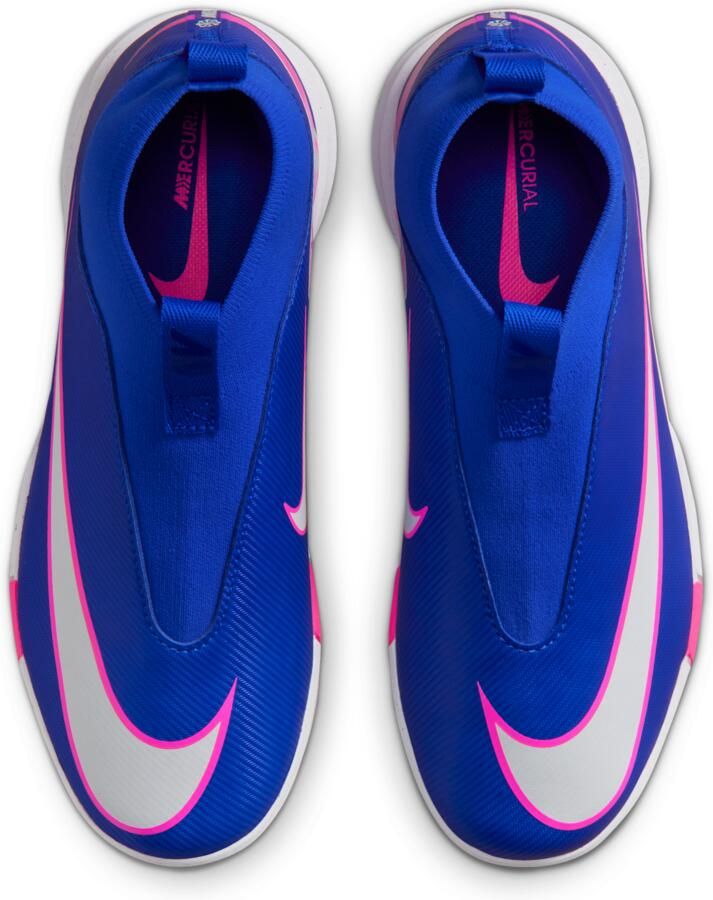 Nike Jr. Mercurial Superfly 10 Academy high top zaalvoetbalschoenen voor kleuters kids Blauw - Foto 2