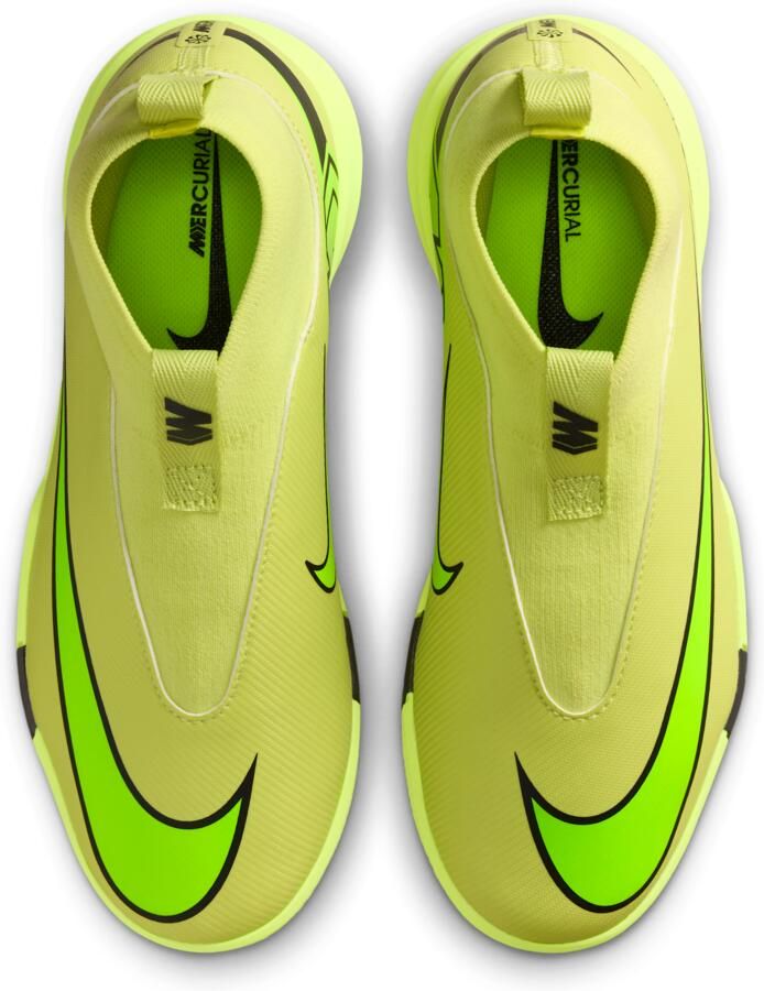 Nike Jr. Mercurial Superfly 10 Academy high top zaalvoetbalschoenen voor kleuters kids Groen - Foto 2