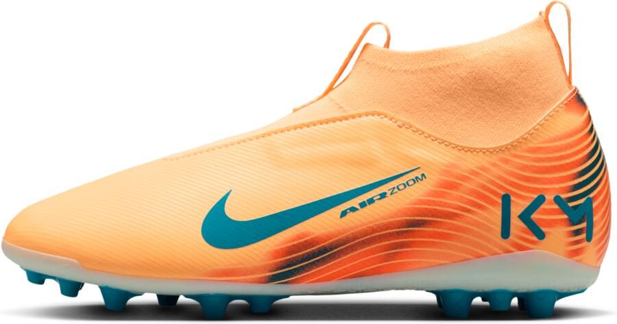 Nike Jr. Mercurial Superfly 10 Academy 'Kylian Mbappé' high top voetbalschoenen voor kids (kunstgras) Oranje