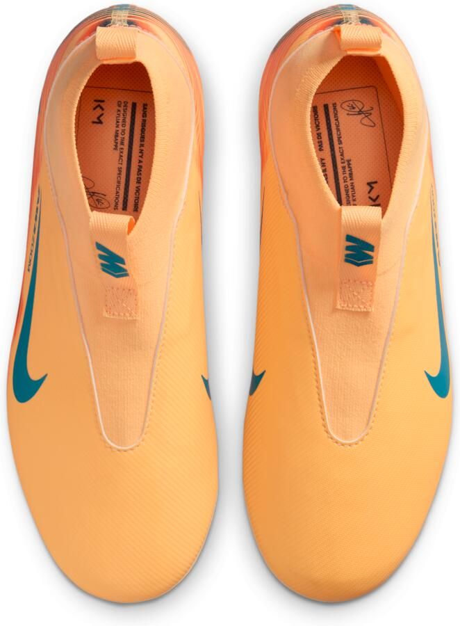 Nike Jr. Mercurial Superfly 10 Academy 'Kylian Mbappé' high top voetbalschoenen voor kids (kunstgras) Oranje - Foto 2