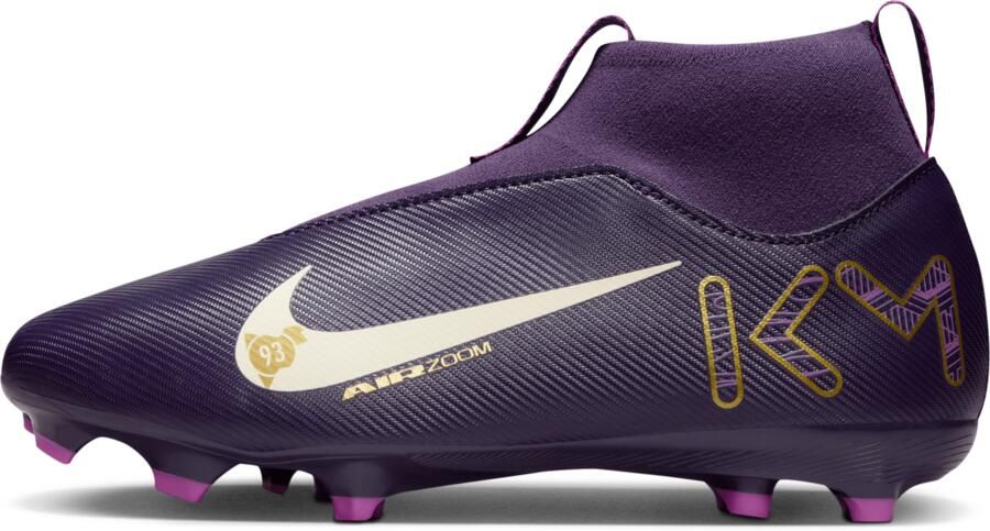 Nike Jr. Mercurial Superfly 10 Academy 'Kylian Mbappé' high-top voetbalschoenen voor kleuters kids (meerdere ondergronden) Paars