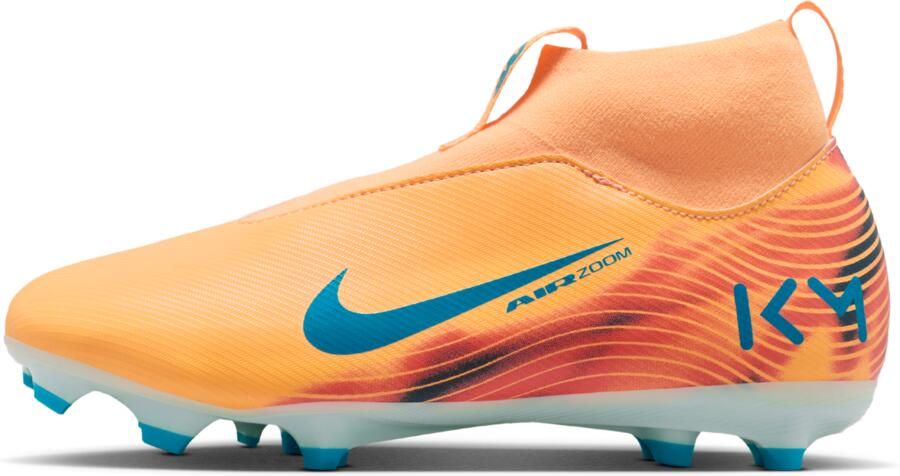 Nike Jr. Mercurial Superfly 10 Academy 'Kylian Mbappé' high-top voetbalschoenen voor kleuters kids (meerdere ondergronden) Oranje