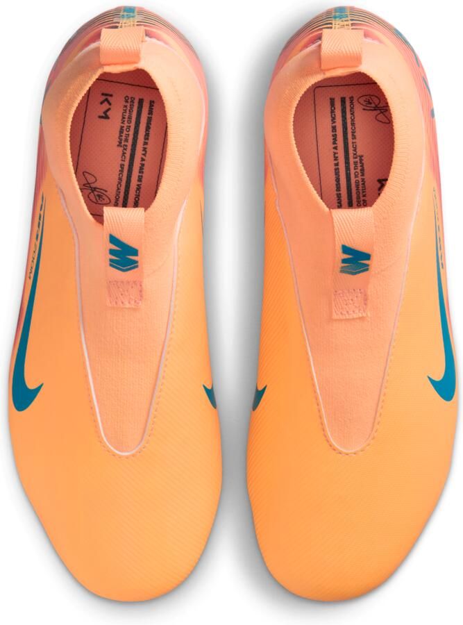Nike Jr. Mercurial Superfly 10 Academy 'Kylian Mbappé' high-top voetbalschoenen voor kleuters kids (meerdere ondergronden) Oranje - Foto 2