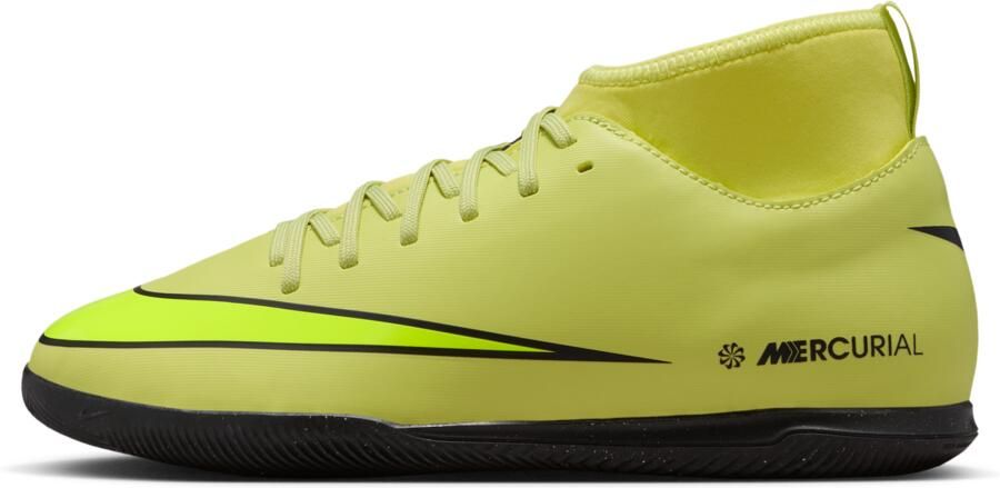 Nike Jr. Mercurial Superfly 10 Club high top zaalvoetbalschoenen voor kleuters kids Groen