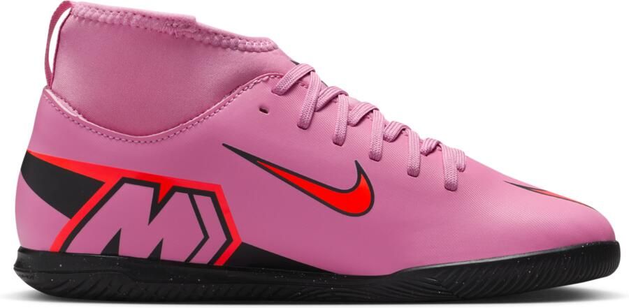 Nike Jr. Mercurial Superfly 10 Club high top zaalvoetbalschoenen voor kleuters kids Roze - Foto 3