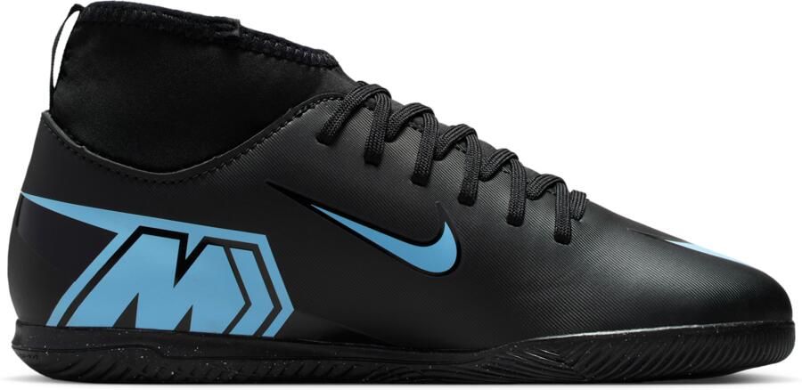 Nike Jr. Mercurial Superfly 10 Club high top zaalvoetbalschoenen voor kleuters kids Zwart - Foto 3