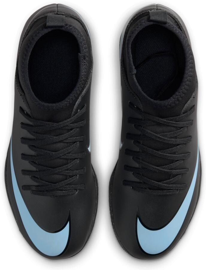 Nike Jr. Mercurial Superfly 10 Club high top zaalvoetbalschoenen voor kleuters kids Zwart - Foto 2