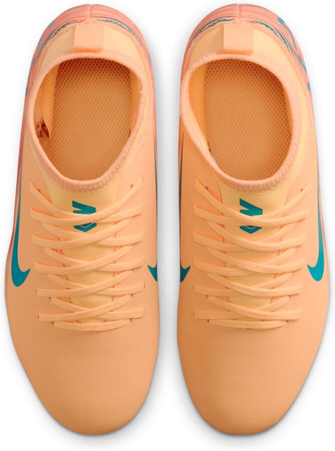 Nike Jr. Mercurial Superfly 10 Club 'Kylian Mbappé' high top voetbalschoenen voor kleuters kids (meerdere ondergronden) Oranje