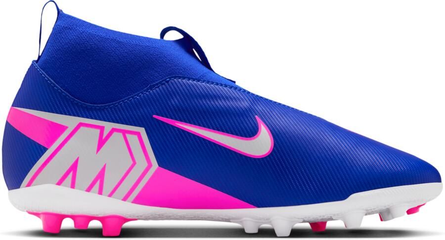 Nike Jr. Mercurial Superfly 10 Academy high-top voetbalschoenen voor kleuters kids (kunstgras) Blauw - Foto 3