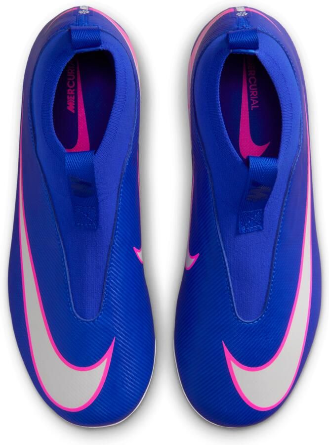 Nike Jr. Mercurial Superfly 10 Academy high-top voetbalschoenen voor kleuters kids (kunstgras) Blauw - Foto 2