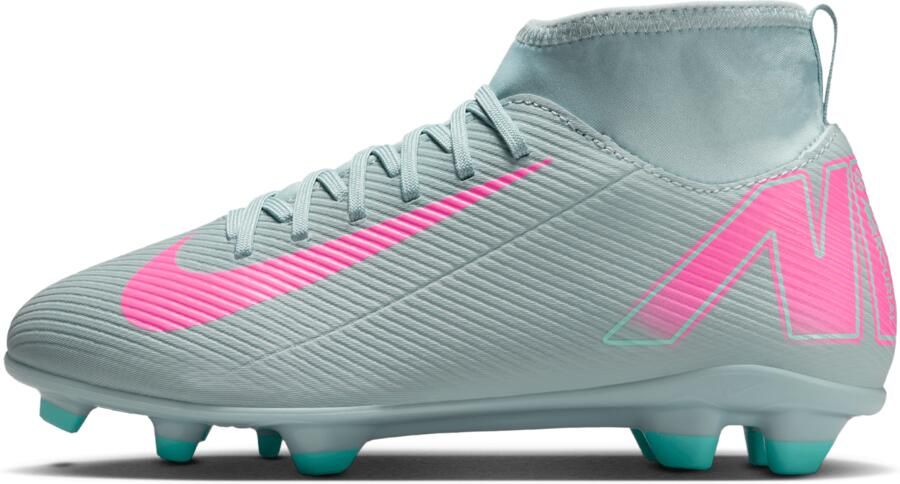 Nike Jr. Mercurial Superfly 10 Club high-top voetbalschoenen voor kleuters kids (meerdere ondergronden) Grijs