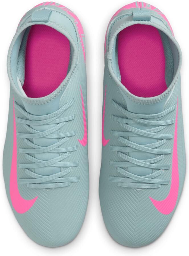 Nike Jr. Mercurial Superfly 10 Club high-top voetbalschoenen voor kleuters kids (meerdere ondergronden) Grijs - Foto 2