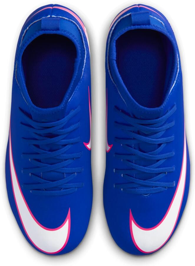 Nike Jr. Mercurial Superfly 10 Club high-top voetbalschoenen voor kleuters kids (meerdere ondergronden) Blauw - Foto 2