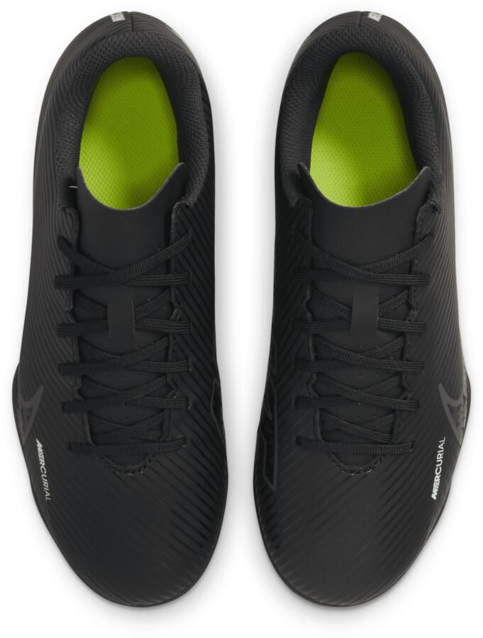 Nike Jr. Mercurial Vapor 15 Club FG MG Voetbalschoenen voor kleuters kids(meerdere ondergronden) Black Summit White Volt Dark Smoke Grey Kind - Foto 13