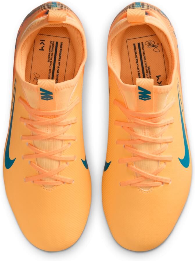 Nike Jr. Mercurial Vapor 16 Academy 'Kylian Mbappé' low top voetbalschoenen voor kids (meerdere ondergronden) Oranje - Foto 2