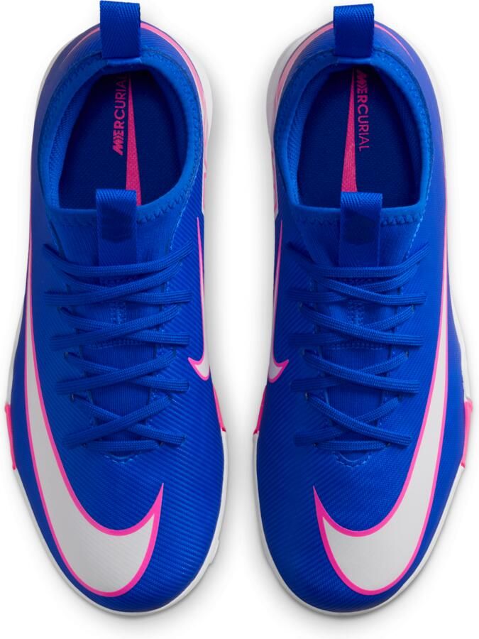 Nike Jr. Mercurial Vapor 16 Academy low top voetbalschoenen voor kleuters kids (turf) Blauw - Foto 2