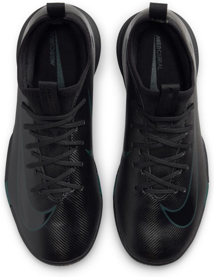 Nike Jr. Mercurial Vapor 16 Academy low top voetbalschoenen voor kleuters kids (turf) Zwart - Foto 2
