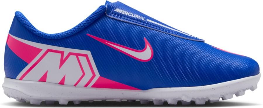 Nike Jr. Mercurial Vapor 16 Club low-top voetbalschoenen voor kleuters (turf) Blauw - Foto 3