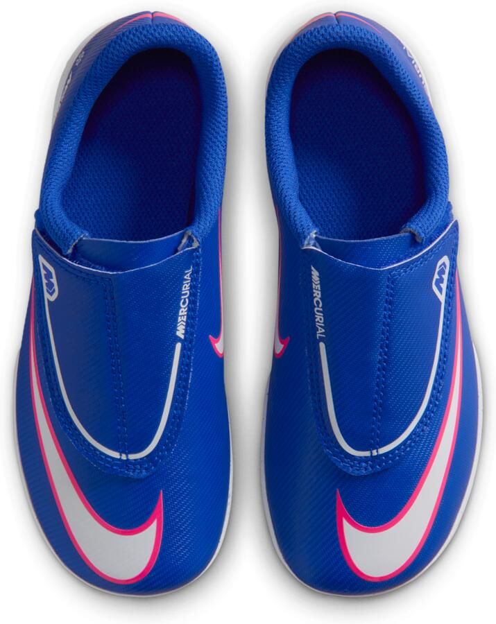 Nike Jr. Mercurial Vapor 16 Club low-top voetbalschoenen voor kleuters (turf) Blauw - Foto 2