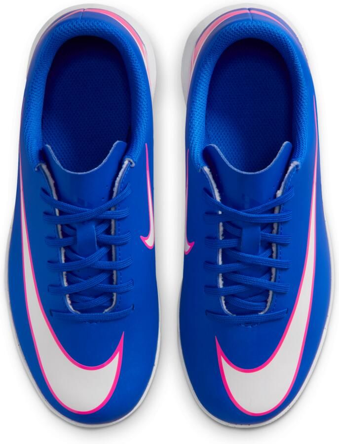 Nike Jr. Mercurial Vapor 16 Club low-top voetbalschoenen voor kleuters kids (turf) Blauw - Foto 2