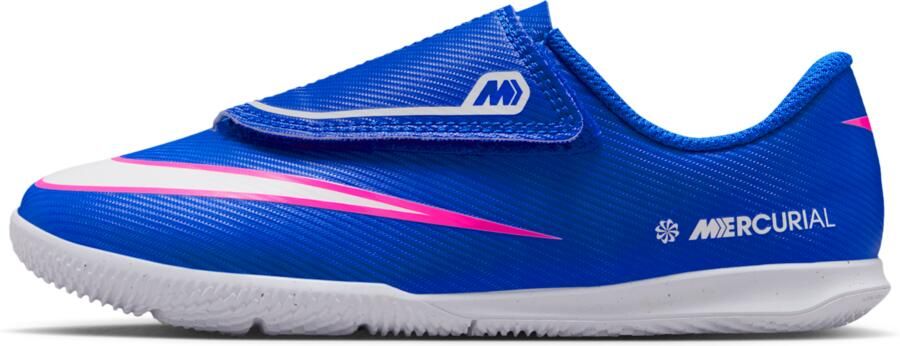 Nike Jr. Mercurial Vapor 16 Club low-top zaalvoetbalschoenen voor kleuters Blauw