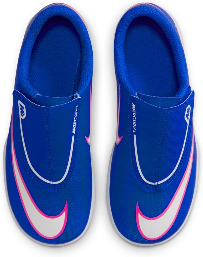 Nike Jr. Mercurial Vapor 16 Club low-top zaalvoetbalschoenen voor kleuters Blauw - Foto 2