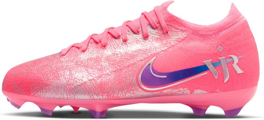 Nike Jr. Mercurial Vapor 16 Pro 'Vini Jr.' Low-top voetbalschoenen voor kids (stevige ondergrond) Roze