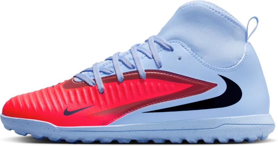 Nike Jr. Phantom 6 High Club voetbalschoenen voor kids (turf) Blauw