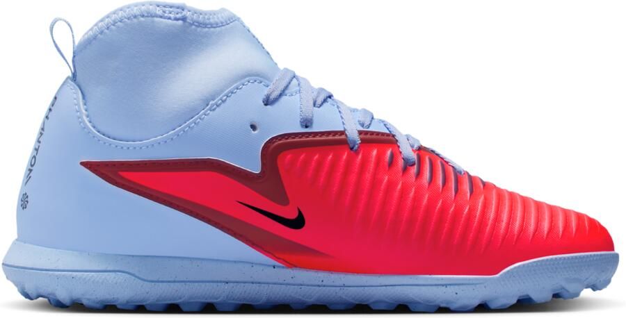 Nike Jr. Phantom 6 High Club voetbalschoenen voor kids (turf) Blauw - Foto 3