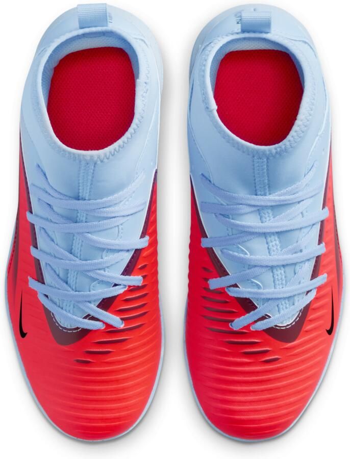 Nike Jr. Phantom 6 High Club voetbalschoenen voor kids (turf) Blauw - Foto 2