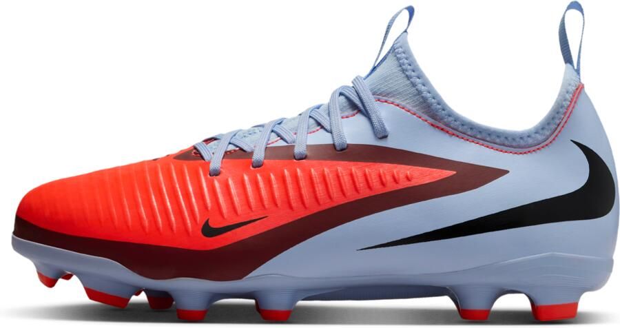 Nike Jr. Phantom 6 Low Academy voetbalschoenen voor kids (meerdere ondergronden) Blauw